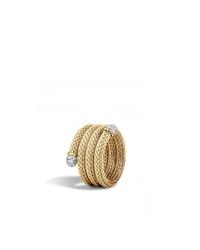 John Hardy | Metallic Classic Chain Multi Row Coil Ring | Lyst