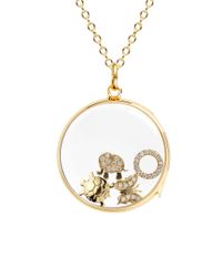 Loquet London | Diamond 18k Yellow Gold Elephant Charm - Happiness | Lyst