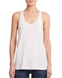 Theory | White Lydra Racerback Tank Top | Lyst