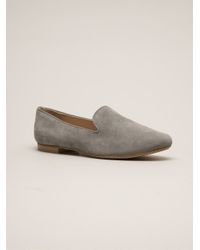 Rêve Gray Flat Suede Loafers