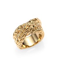 John Hardy | Metallic Classic Chain 18K Yellow Gold Wrap Ring | Lyst