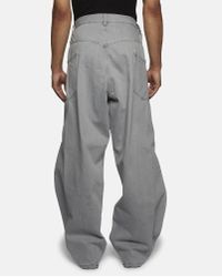 Christopher Shannon Gray Double Width Jeans for men