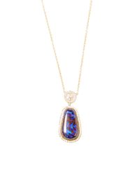 Kimberly Mcdonald | Purple One Of A Kind Yowah Opal and Diamond Pendant | Lyst