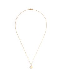 Pamela Love | Metallic 'moon Phase' Sapphire Pavé 18k Gold Necklace | Lyst