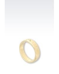 gold armani ring