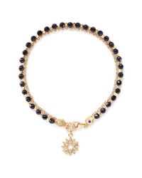 Astley Clarke | Metallic 'Sun' 18K Gold Blue Goldstone Friendship Bracelet - Revival & Light | Lyst