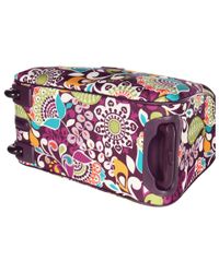 vera bradley purple punch rolling luggage