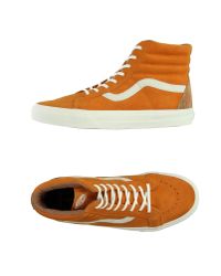 tan high top vans