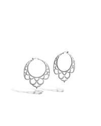 John Hardy | Metallic Legends Naga Large Side Facing Lace Hoop Earrings | Lyst