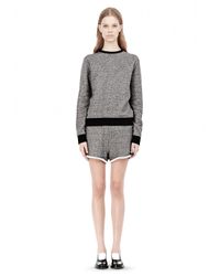 Alexander Wang Gray French Terry Crewneck Sweatshirt