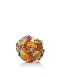 Lydia Courteille | Multicolor One Of A Kind Gardens Of Xochimilco Ring | Lyst