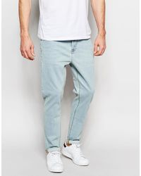 mens relaxed tapered jeans