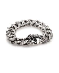 King Baby Studio | Metallic Large Feather Carved Link Bracelet | Lyst