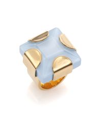 Marc By Marc Jacobs | Blue Kandi Gem Square Ring | Lyst