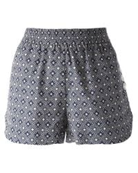 See By Chloé | Blue Floral Print Shorts | Lyst