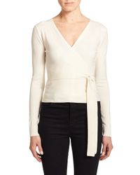 Diane von Furstenberg | Natural Ballerina Wrap Sweater | Lyst