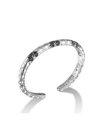 John Hardy | Naga Kick Cuff With Black Sapphire | Lyst