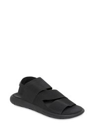 Y-3 | Black Qasa Neoprene Slip-On Sandals for Men | Lyst