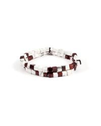 Lulu Frost | White 'victory'' Morse Doublet Bracelet | Lyst