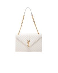 ysl envelope bag white