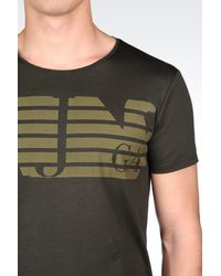 Armani Jeans | Green Print T-shirt for Men | Lyst