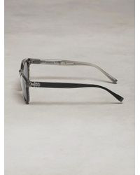 John Varvatos | Black Retro Sunglass With Guitar Head Detail for Men | Lyst