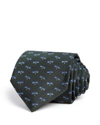 Ferragamo | Green Zaire Jacq Dragonfly Classic Tie for Men | Lyst