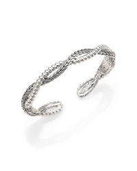 John Hardy | Metallic Bedeg Sterling Silver Twist Cuff Bracelet | Lyst