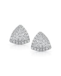 Dana Rebecca | White Emily Triangle Studs | Lyst