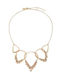 Alexis Bittar | Metallic Miss Havisham Liquid Pavé Crystal Five-link Bib Necklace | Lyst