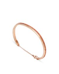 Joelle Jewellery | Metallic 18K Pink Gold Narrow Lace Bangle | Lyst