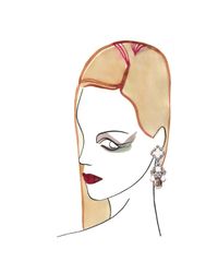 Shourouk - Multicolor Square Blush Earrings - Lyst
