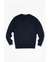 French Connection | Blue Auderly Cotton Jumper for Men | Lyst