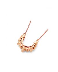 Pamela Love | Pink Mini Spike Pendant In Rose Gold | Lyst