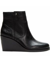 frye boots wedge heel