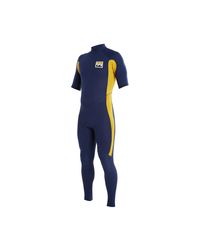 Billabong Blue Revolution Re-issue Tw 202 Back Zip Full Short-sleeve Wetsuit for men