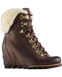 sorel conquest wedge shearling