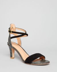 Joie Open Toe Ankle Strap Sandals Edeline in Black | Lyst