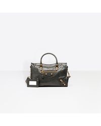 Balenciaga Gray Giant 12 Gold City Small Leather Tote