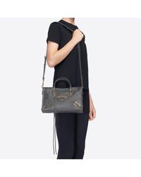 Balenciaga Leather Metallic Edge Small City Shoulder Bag | Lyst