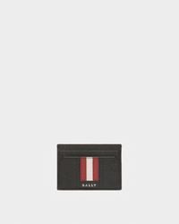Bally Banque Business Card Holder In Black Leather in White for Men