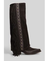 METISSE Black Texan Boots