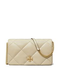 Tory Burch Natural Kira Chain Wallet