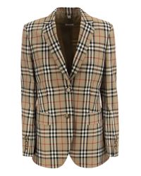 burberry print blazer