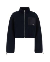 Miu Miu Blue Midnight Cotton Sweatshirt
