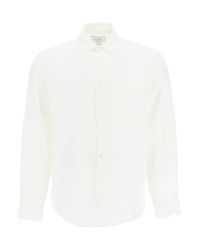 Portuguese Flannel White Linen Shirt for men