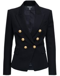 balmain blazer white