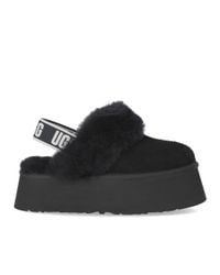 Ugg Black Funkette Slipper