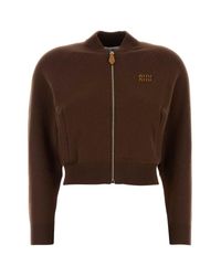 Miu Miu Brown Knitwear
