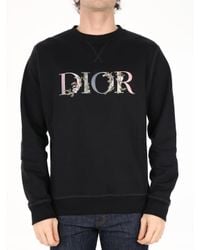 Dior Dior Flowers Sweatshirt Black for Men | Lyst